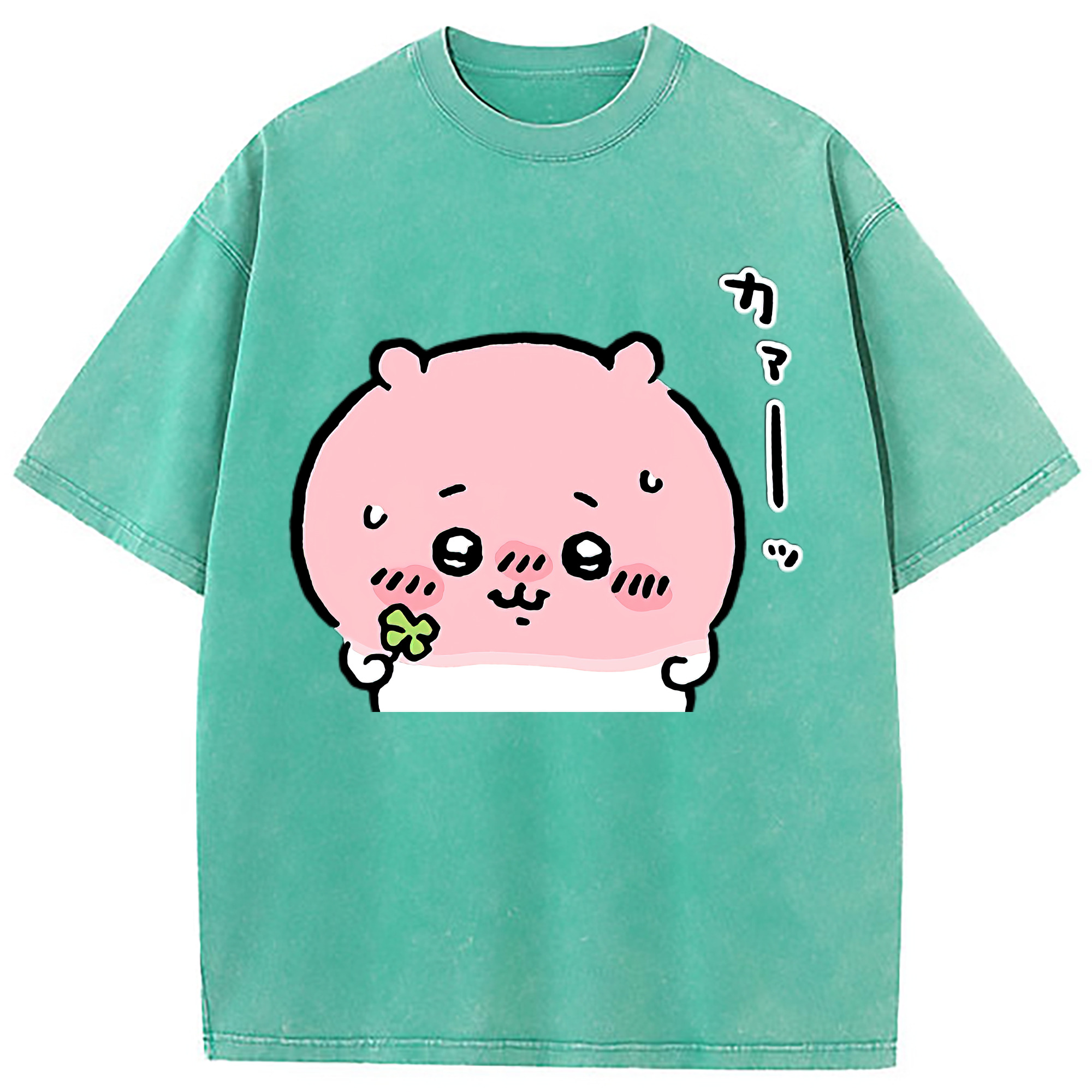 （画像用） ちいかわ ちいかわ Chii-kawa chiikawa 綿100% ヴィンテージ風 半袖Tシャツ（フロントプリント）